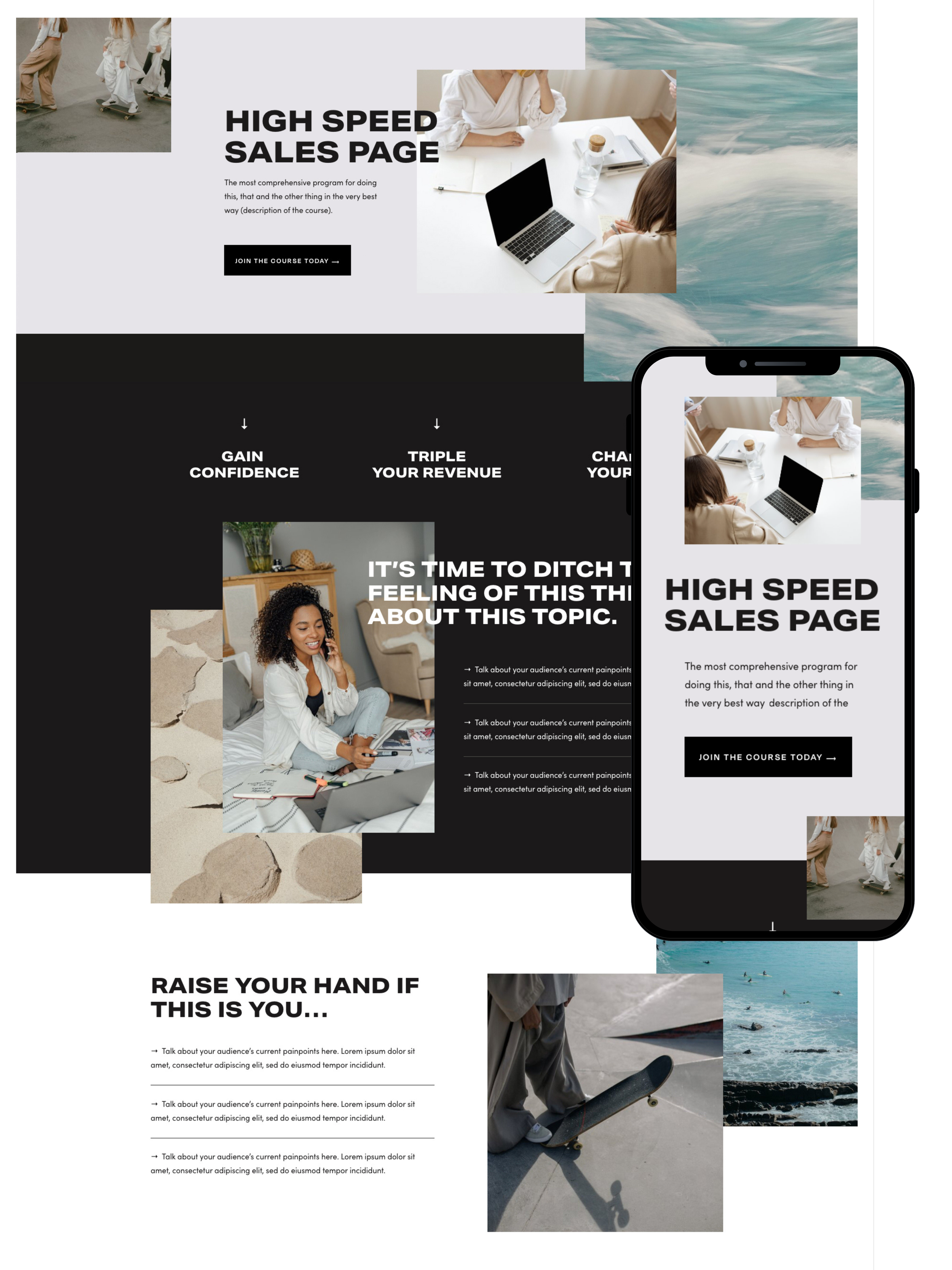 Sales Page Design | Elite Launch Design - Create in Austin for Higher Conversions