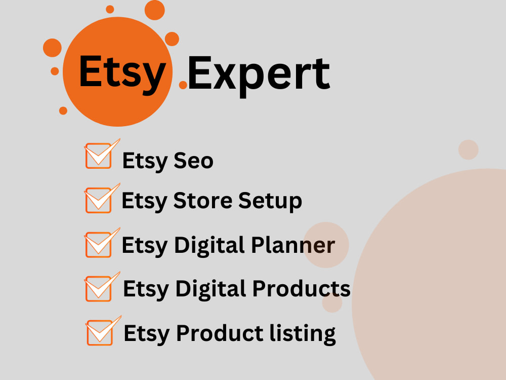 Etsy Shop Setup Service | Branding, SEO, Banner Design, Product Listings in Austin