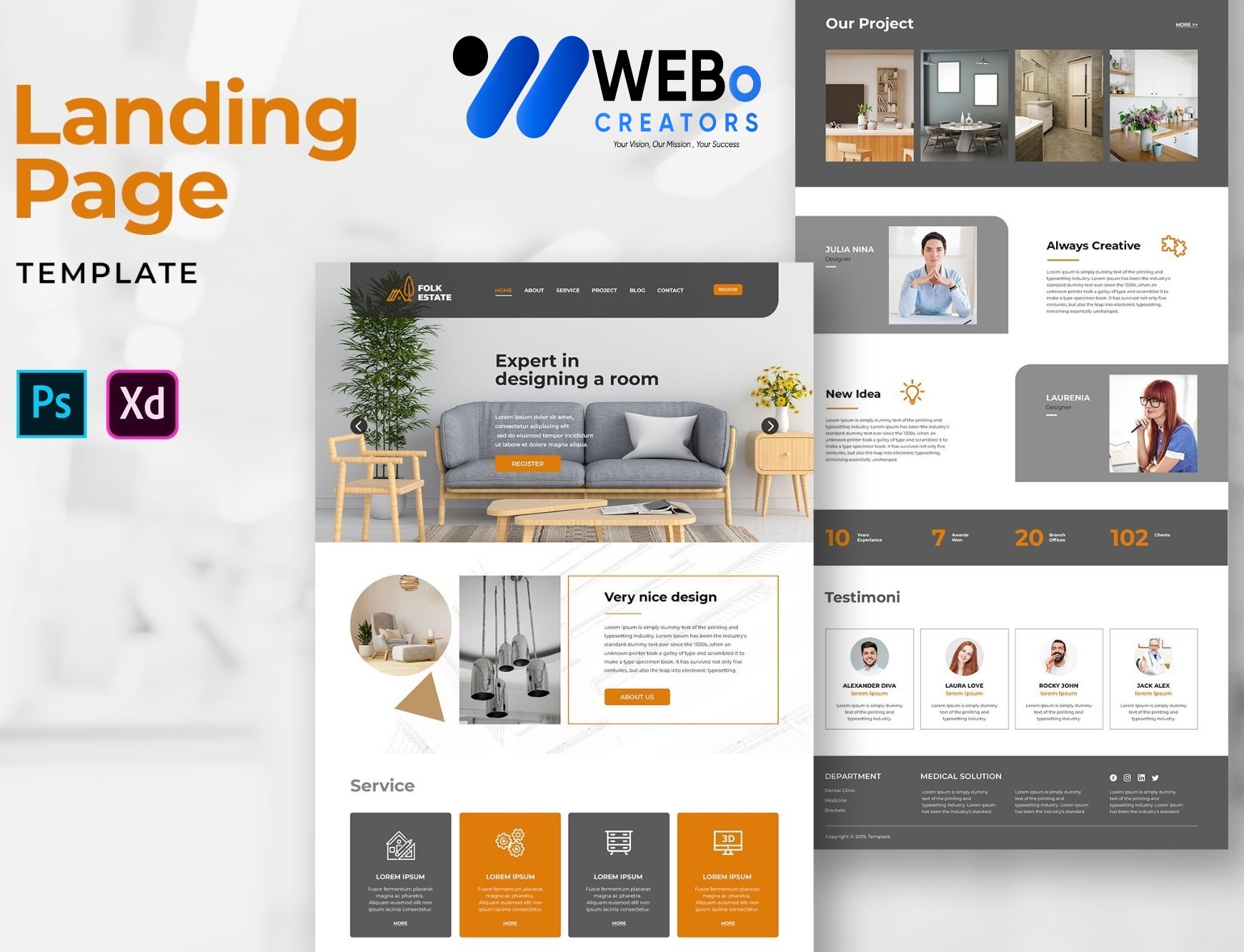 Creative Landing Page Designs, Themes, Graphic Elements for Austin Businesses 2026