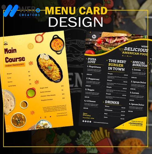 Restaurant digital menu board Austin menu printing services online food menu design 2026